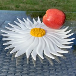 Marguerit blomster fad - 25cm 