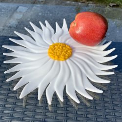 Marguerit blomster fad - 25cm 