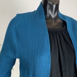 ZE-ZE Florian Cardigan -Teal Blue