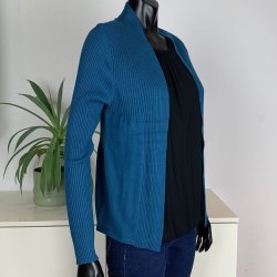 ZE-ZE Florian Cardigan -Teal Blue