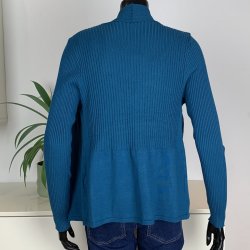 ZE-ZE Florian Cardigan -Teal Blue
