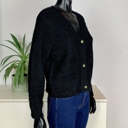 ZE-ZE Christel Cardigan - Black