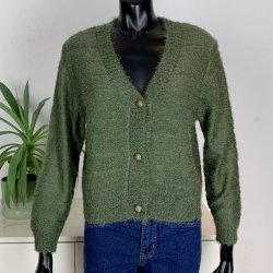 ZE-ZE Christel Cardigan - Cypress Green