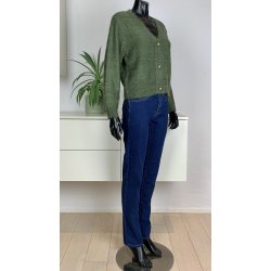 ZE-ZE Christel Cardigan - Cypress Green