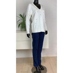 ZE-ZE Norma Pullover - White