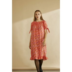 ZE-ZE Kena Dress - Coral Poppy