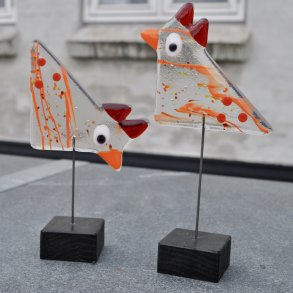 Hns p fod - klar m/orange effekt (2 stk)