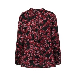 ZE-ZE Nordic Relly 130 Blouse - Bordeaux/Sort